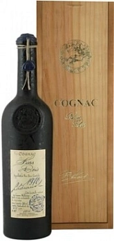 Коньяк Lheraud Cognac 1970 Fins Bois gift wooden box 700 мл 48%