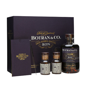 Подарочный набор   Botran & Co Gran Reserva Especial  Ботран и Ко Град Резерва Эспешиал  500 мл + 2 х 50 мл