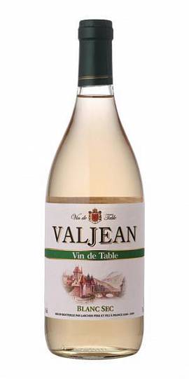 Вино Valjean Blanc Sec Вальжан Блан Сек белое сухое 750 мл