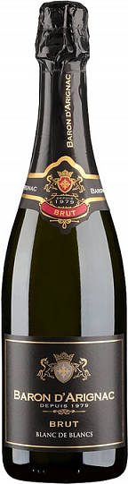Игристое вино Baron d'Arignac Brut Blanc de Blancs 750 мл  