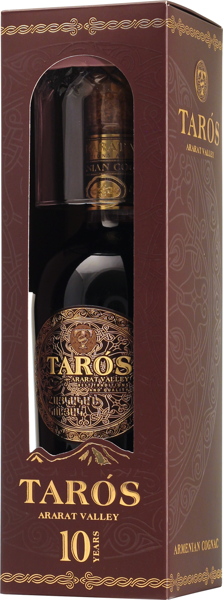 Коньяк Arcon Taros 10 Years Old  gift box with glass  500 мл