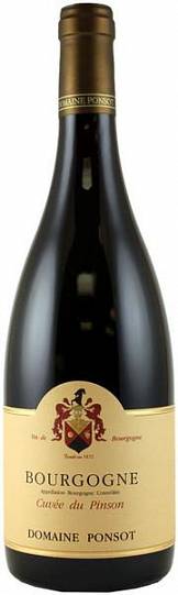 Вино Domaine Ponsot Cuvee du Pinson Bourgogne AOC 2019 750 мл