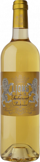 Вино Lions de Suduiraut Sauternes AOC  Лион де Сюдюиро 2015  750 мл  13