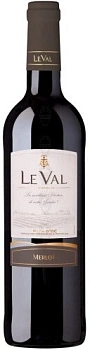 Вино Le Val Merlot, Pays d'Oc IGP  750 мл  13 %