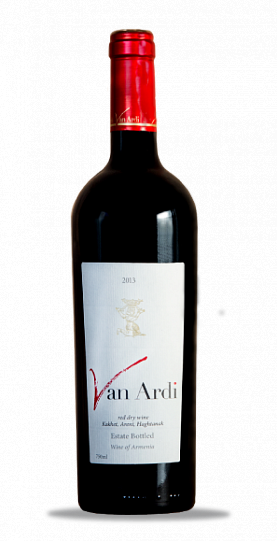 Вино красное сухое "Van Ardi"  2015 750 мл