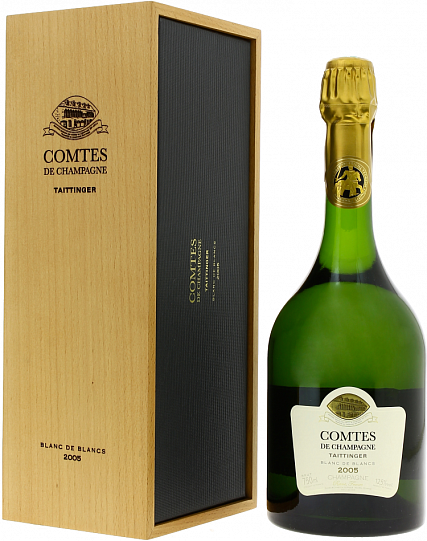 Шампанское  Taittinger Comtes de Champagne Blanc de Blancs gift box  2008 750 м