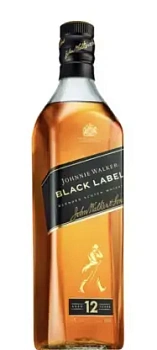 Виски  Johnnie Walker Black Label 12 years 1000 мл