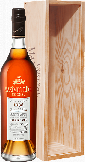 Коньяк Maxime Trijol Cognac  Grande Champagne  1988 700 мл