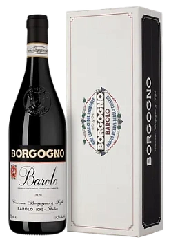 Вино Borgogno Barolo DOCG gift box  2020  750 мл