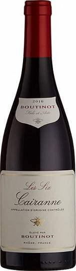 Вино Boutinot Les Six Cairanne Cotes du Rhone Villages AOC  2016 750 мл