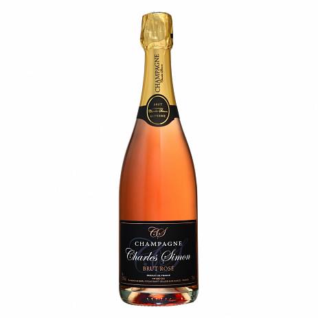 Шампанское  Charles Simon Brut  Rose   Champagne AOC  2017  750 мл   