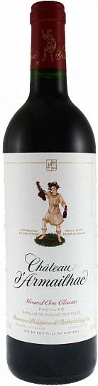 Вино Chateau d'Armailhac Pauillac AOC 5-me Grand Cru Classe   2000 750 мл 12,5%