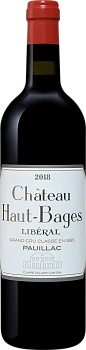 Вино Chateau Haut-Bages Liberal Grand Cru Classe Pauillac AOC  2018  750мл