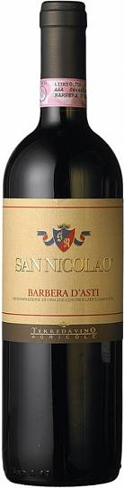 Вино Terre da Vino, "San Nicolao", Barbera d'Asti Сан Николао Ба