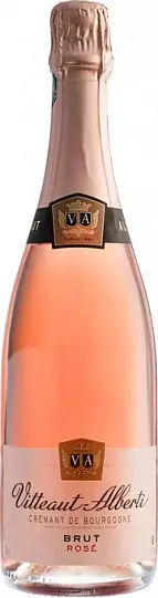 Игристое вино Vitteaut-Alberti, Cremant de Bourgogne   Rose Brut  750 мл 12%