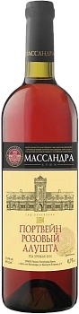 Вино Массандра Портвейн розовый Алушта 750 мл