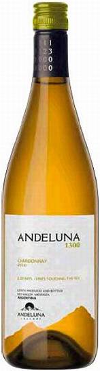 Вино  Andeluna 1300 Мendoza Chardonnay  2015 750 мл