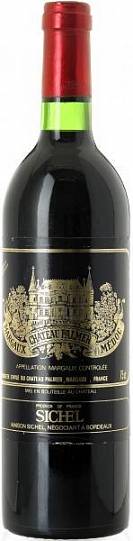 Вино  Chateau Palmer Margaux AOC 3-me Grand Cru Шато Пальмер Марго 3-