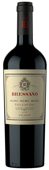 Вино   Bressano Malbec Malbec Malbec 2019  750 мл 15 %