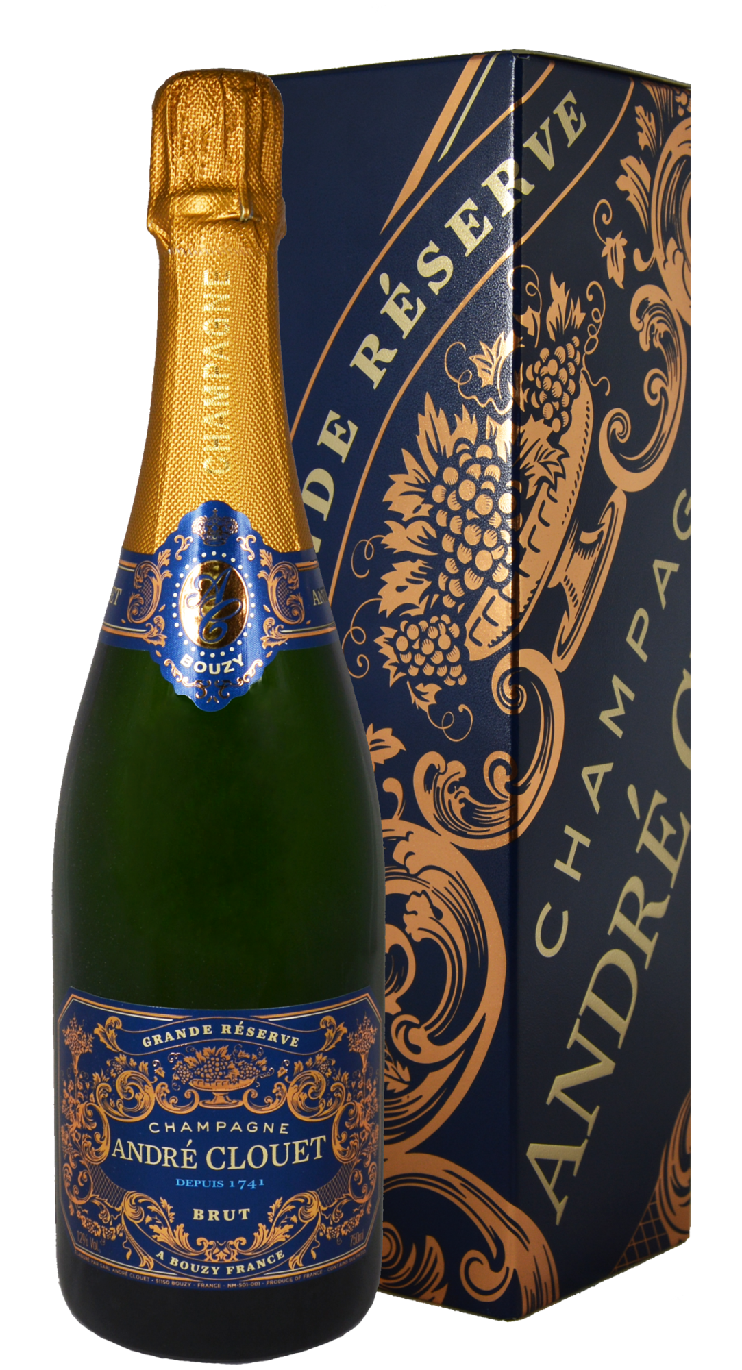 Шампанское Andre Clouet Grande Reserve gift box  750 мл