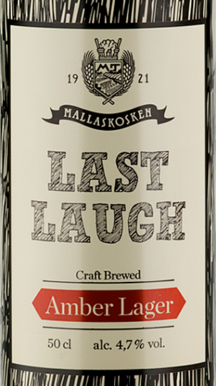 Пиво  Mallaskoski Last Laugh Amber Lager 330 мл