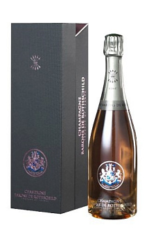 Шампанское Barons de Rothschild Brut Rose gift box  1500 мл
