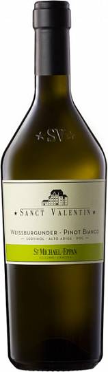 Вино  Sanct Valentin Pinot Bianco Alto Adige  2018 750 мл