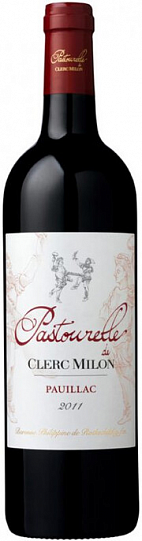 Вино Pastourelle de Clerc Milon  AOC 2011  750 мл   13 %                            