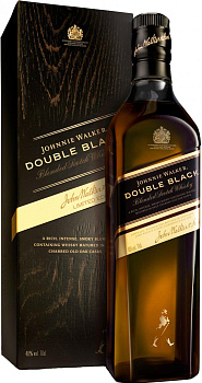 Виски Johnnie Walker, Джонни Уокер Дабл Блэк в подарочной упаковке 700 мл