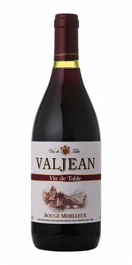 Вино Valjean Rouge Moelleux Вальжан Руж Моелё красное полус
