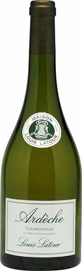 Вино Louis Latour  "Ardeche" Chardonnay  Coteaux de L'Ardeche  2020 750 мл
