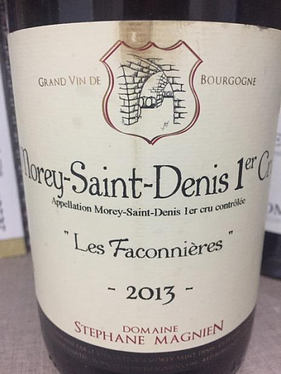 Вино Domaine Stephane Magnien  Morey-Saint-Denis Premier Cru Les Faconnieres   2013  7