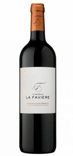 Вино Chateau La Faviere Bordeaux Superieur AOC  2018 750 мл