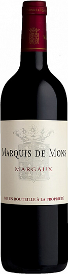 Вино  Marquis de Mons  Margaux AOC   2017  750 мл  
