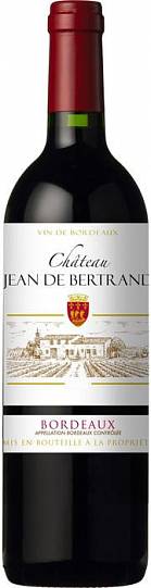 Вино  Chateau Jean de Bertrand Bordeaux АОP  Шато Жан де Бертран 201