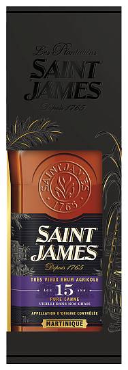 Ром Saint James 15 ans Rhum Agricole gft box  700 мл