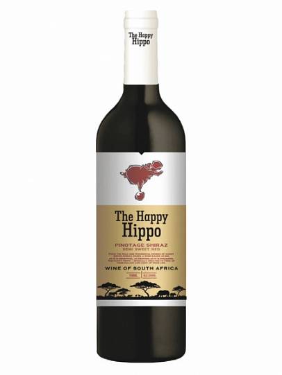 Вино Happy Hippo Pinotage Shiraz Хэппи Хиппо Пинотаж Шираз 750 