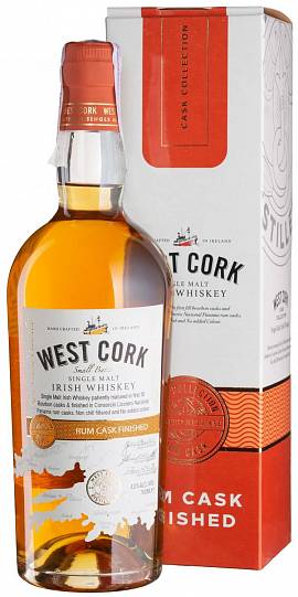 Виски West Cork Rum Cask Finished Single Malt Irish Whiskey 700 мл
