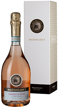 Игристое вино  Maximilian I Prosecco  Rose  gift box  750 мл  10 %
