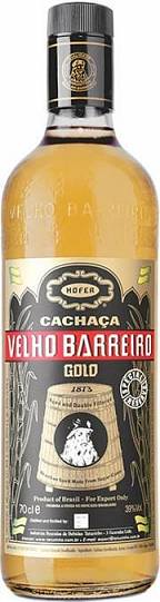 Кашаса Velho Barreiro  Gold Вельё Баррейро Голд  700 мл