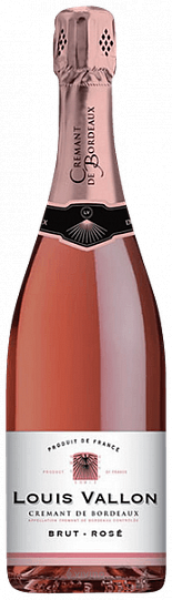 Игристое вино Louis Vallon Crémant de Bordeaux Brut-Rosé  750 мл