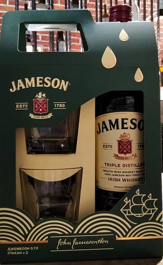 Виски Jameson  + 2glass  700 мл