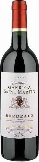 Вино Chateau Garriga Saint Martin Bordeaux AOC  2017 750 мл