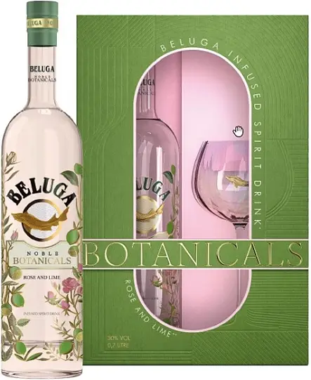 Набор настойка Beluga Noble Botanicals  Rose and Lime   Белуга Нобл