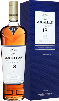 Виски Macallan Fine Oak 18 Years Old  Макаллан Файн Дабл Каск Солодовый 18 лет в подарочной упаковке 700 мл