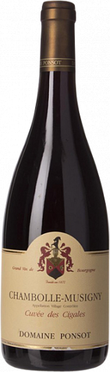 Вино Domaine Ponsot  Chambolle-Musigny Cuvée des Cigales  2014 750 мл