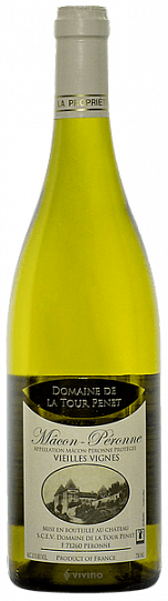 Вино Domaine de la Tour Penet Macon Peronne Vieilles Vignes   2018 750 мл 13%