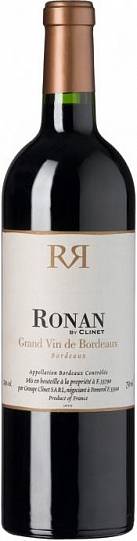 Вино Ronan by Clinet Bordeaux AOC  2016 375  мл