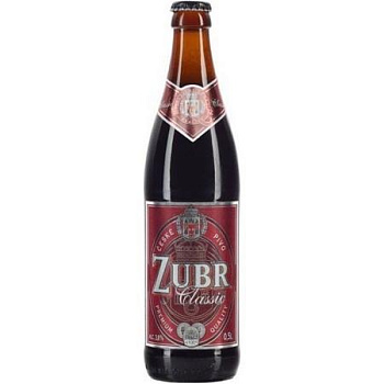 Пиво Zubr Classic Dark Зубр Классик темное стекло 500 мл