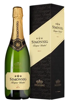 Игристое вино Simonsig Kaapse Vonkel Brut   gift box   750 мл 12%